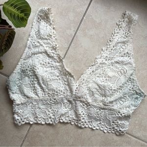 Altar’d State White Lace Bralette